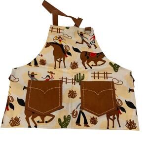 Now Designs Toddler Child Rootin' Tootin" Western Cowboy PVC Apron